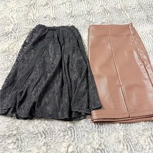 Elegant Black Lace Skirt